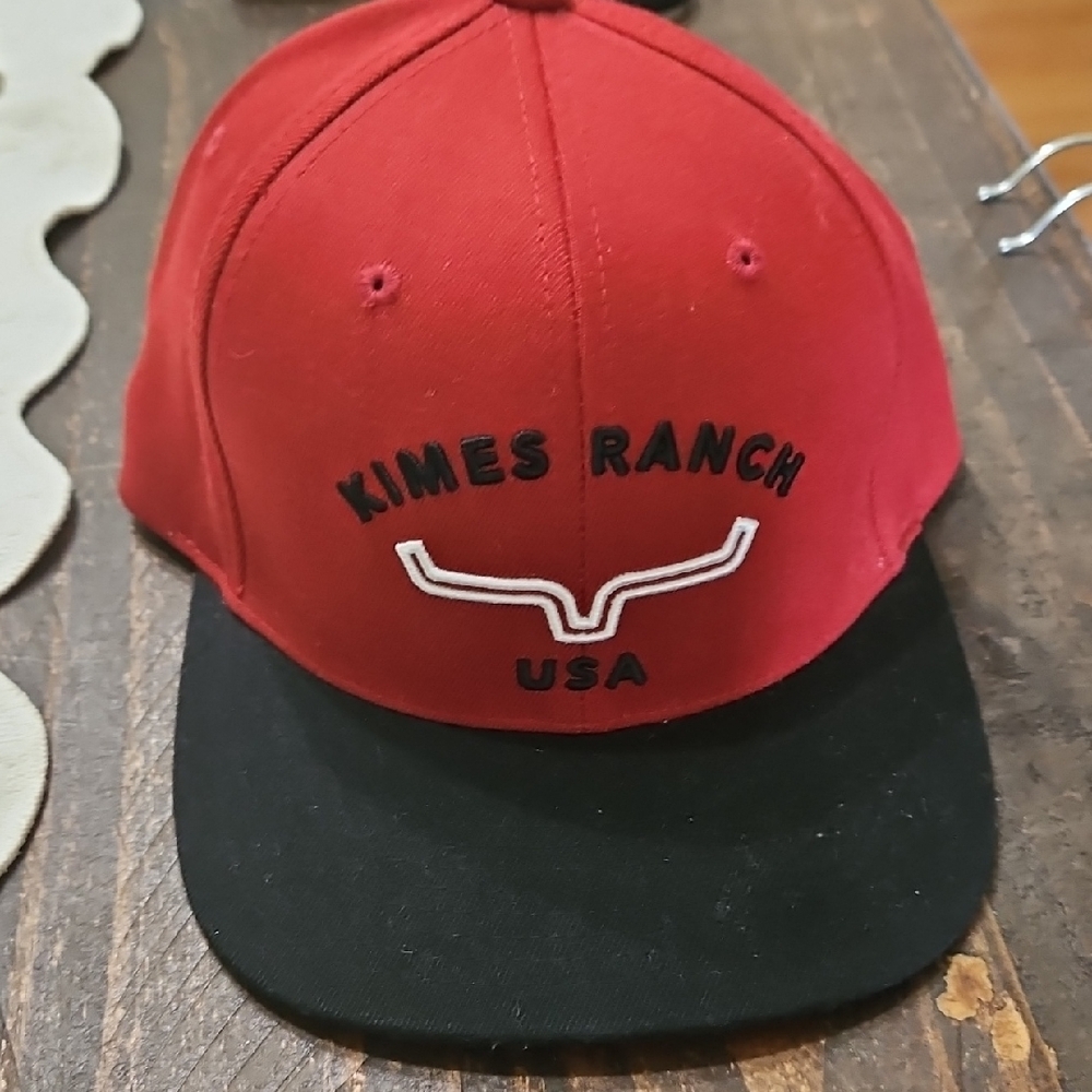 Kimes Ranch Red and Black Logo Hat